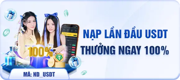 Nạp lần đầu f8bet bằng USDT nhận thưởng ngay